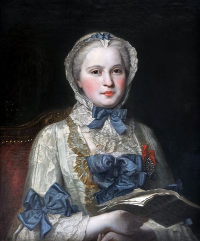 Retrato de la Princesa María Josefa de Sajonia 1731-1767 de Maurice Quentin de La Tour