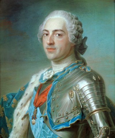 Retrato del Rey Luis XV de Francia 1710-1774, ca 1748 de Maurice Quentin de La Tour