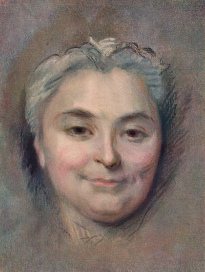 Preparación para el retrato de Marie Catherine Dufloquet Reals, 1756 de Maurice Quentin de La Tour