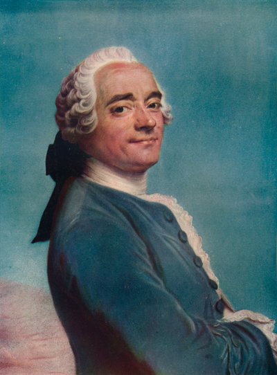 Autorretrato con Jabot de Encaje, c1750 de Maurice Quentin de La Tour