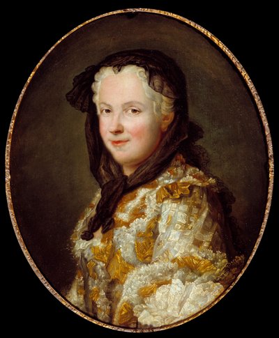 Retrato de Marie Lesczinska, Reina de Francia de Maurice Quentin de La Tour