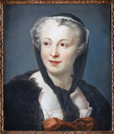 Retrato de la novelista Françoise de Graffigny (1695-1758) de Maurice Quentin de La Tour