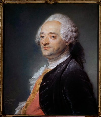 Retrato del pintor Maurice Quentin Delatour de Maurice Quentin de La Tour