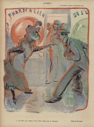 Ilustración para Le Rire de Maurice Radiguet