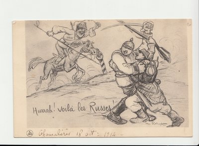 Postal, Satírico en N & B de Maurice Radiguet