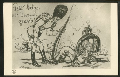 Postal, Satirique en N & B de Maurice Radiguet