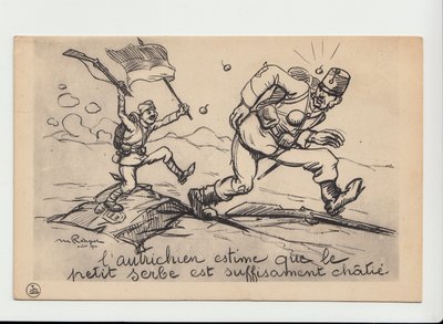 Postal, Satirique en N & B de Maurice Radiguet