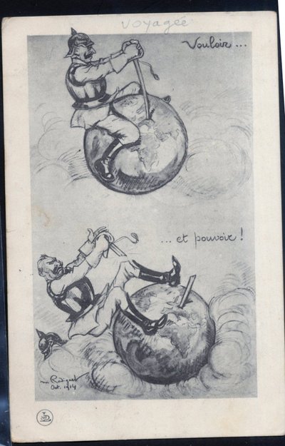 Postal, Satírico en N & B de Maurice Radiguet