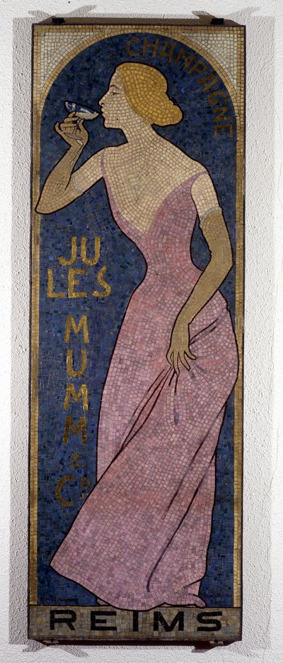 Cartel publicitario para champán Mumm, por Realier-Dumas de Maurice Realier Dumas