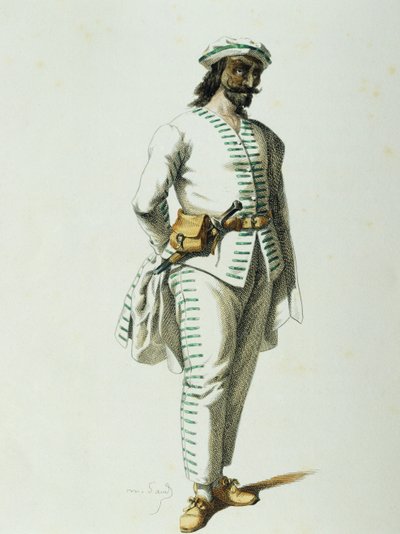 Brighella en 1570, por Maurice Sand (1823-1889) de Maurice Sand