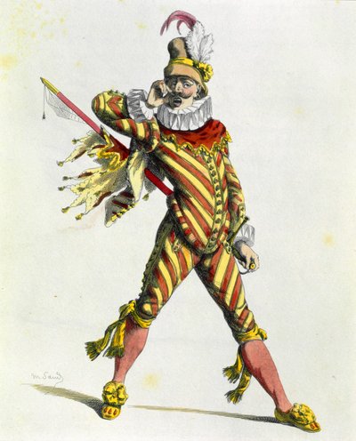 Capitán Spavento (aguafuerte) de Maurice Sand