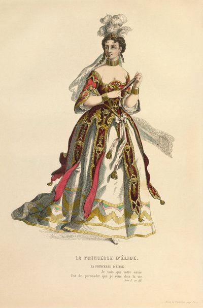 Traje para el papel de La princesse d