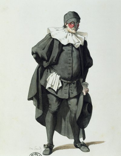 Dottor Balanzone en 1653 de Maurice Sand