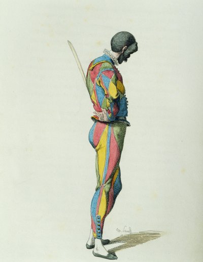 Arlequín en 1858 de Maurice Sand