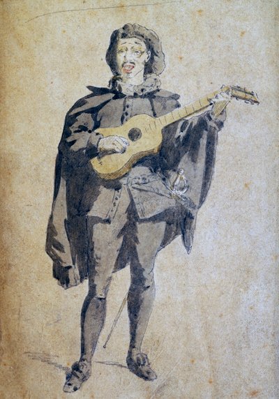 Scaramouche, ilustración de Commedia dell