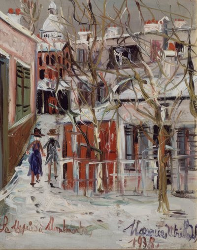 Straße im Winter von Maurice Utrillo