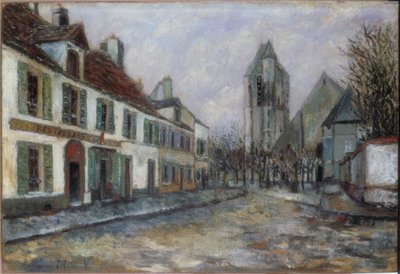 plaza del pueblo de Maurice Utrillo