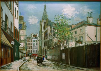 Iglesia de Saint-Séverin en París de Maurice Utrillo