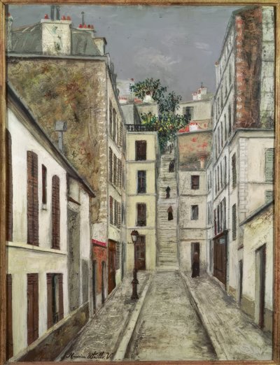 El callejón sin salida Cottin en París de Maurice Utrillo
