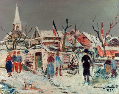 Paisaje bajo la nieve, Maixe de Maurice Utrillo