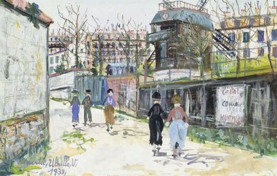 El Molino de la Galette, Montmartre de Maurice Utrillo