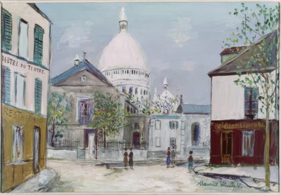 Place du Tertre y el Sagrado Corazón de Maurice Utrillo