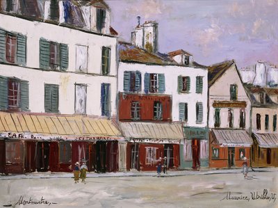 Restaurante de la Madre Catherine, Montmartre de Maurice Utrillo