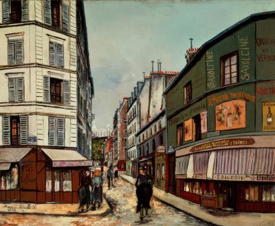 Calle Sevestre, Montmartre  de Maurice Utrillo