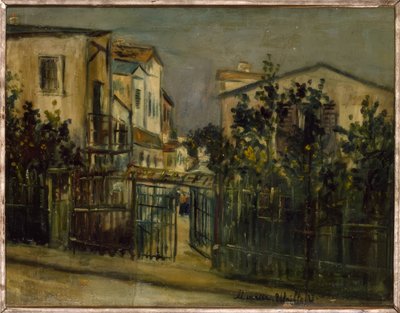 Escena callejera en Montmartre de Maurice Utrillo