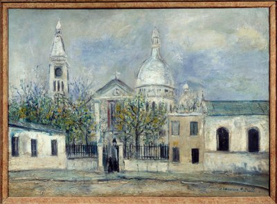 La iglesia de San Pedro en Montmartre de Maurice Utrillo