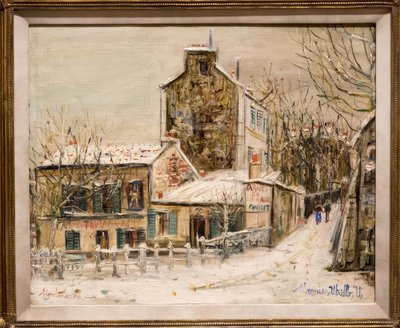 El ágil cabaret del conejo en Montmartre de Maurice Utrillo