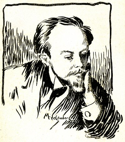 Gustave Le Rouge, c.1899 (madera grabada) de Maurice Walter Edmond de Lambert