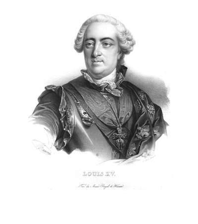 Luis XV, Rey de Francia, c1820s de Maurin