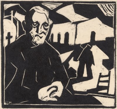 Hombre sentado de Maurits de Groot (signed by artist)