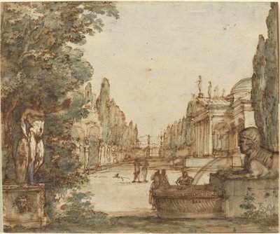 Capricho con una villa palladiana de Mauro Antonio Tesi