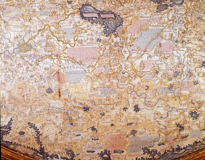 Vista de Rusia Detalle del mapamundi del hermano Maurus (Mauro) camaldulense 1459 Biblioteca Marciana, Venecia de Mauro Fra