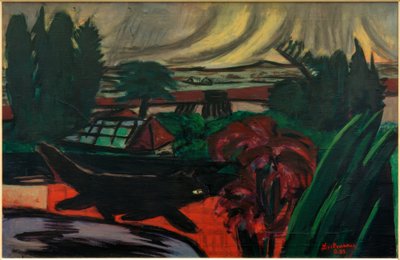 Jardín Vespertino en la Tormenta de Max Beckmann