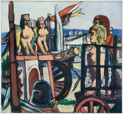Transporte de las esfinges de Max Beckmann