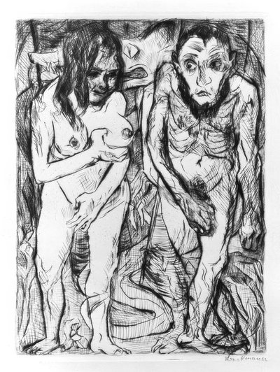 Adán y Eva de Max Beckmann