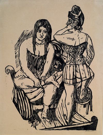 En el aseo de Max Beckmann