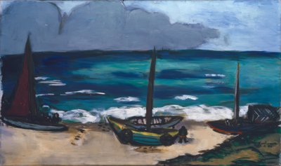 Tormenta que se avecina en el mar de Max Beckmann