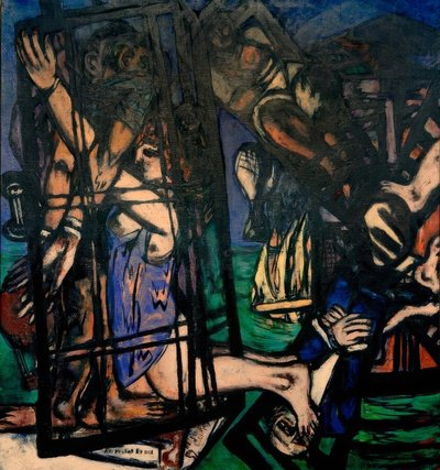 Globo con molino de viento. El molino de Max Beckmann