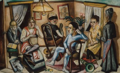 Antes del Baile de Máscaras, 1922 de Max Beckmann