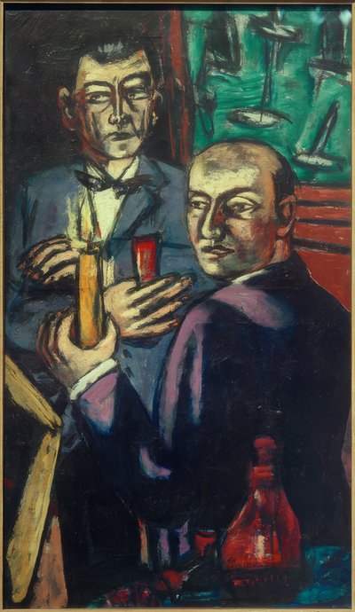 Retrato de Curt Valentin y Hanns Swarzenski de Max Beckmann