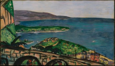 Vista de Cap Martin, azul de Max Beckmann