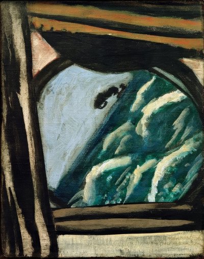 Vista desde la escotilla del barco de Max Beckmann