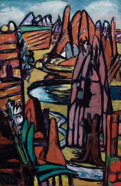 Boulder – Paisaje rocoso de Max Beckmann
