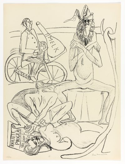 Circo, lámina 12 de Día y Sueño de Max Beckmann