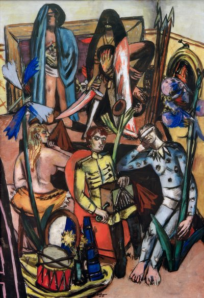 El hombre del organillo (La canción de la vida) de Max Beckmann