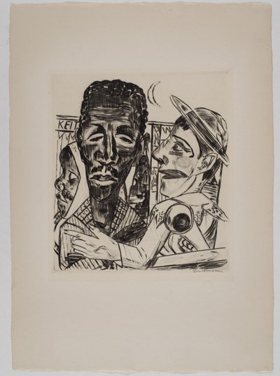 «El hombre negro» de Max Beckmann